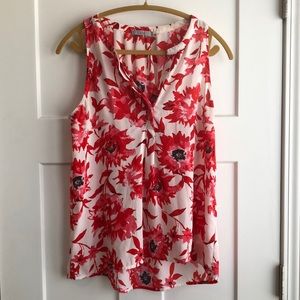 Floral Tank Top Tunic Size M